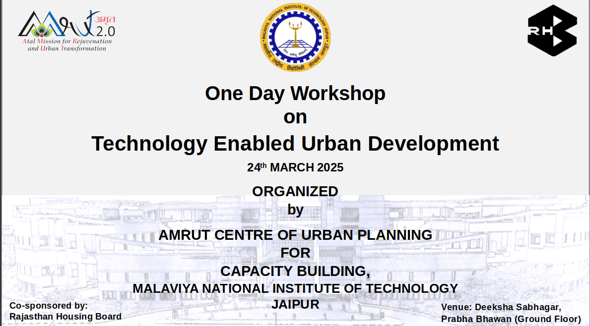 Technology Enabled Urban Development Workshop Banner